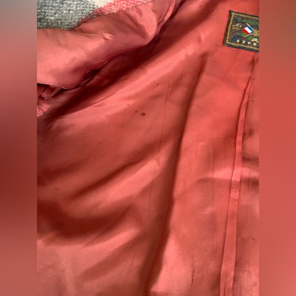 Express wool blend plaid coat, blazer chore barn vintage 80’s jacket - Picture 10 of 11